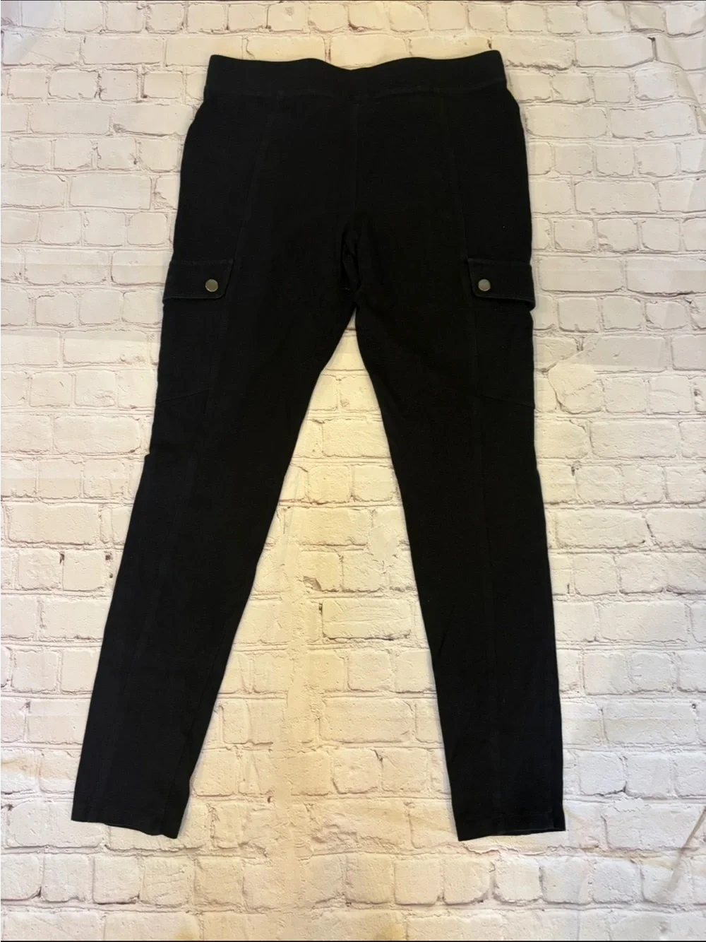 Express Black Cotton Stretch Leggings - Picture 4 of 4